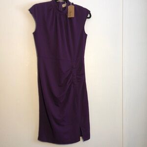 NWT Aisize Vintage Redefined Womens Midi dress Size L Purple Retro